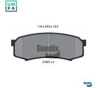 BRAKE PAD SET DISC BRAKE BPD1294 FOR MITSUBISHI PAJERO/IV/Van LEXUS TOYOTA