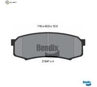 BRAKE PAD SET DISC BRAKE BPD1294 FOR MITSUBISHI PAJERO/IV/Van LEXUS TOYOTA