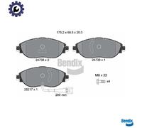 BRAKE PAD SET DISC BRAKE BPD1302 FOR SKODA VW CC/B7/PASSAT/B6 GOLF/VII SHARAN
