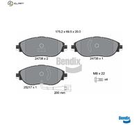 BRAKE PAD SET DISC BRAKE BPD1302 FOR SKODA VW CC/B7/PASSAT/B6 GOLF/VII SHARAN