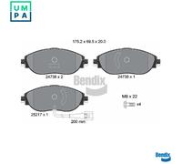 BRAKE PAD SET DISC BRAKE BPD1302 FOR SKODA VW CC/B7/PASSAT/B6 GOLF/VII SHARAN