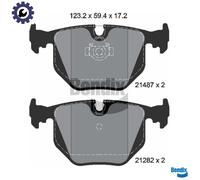 BRAKE PAD SET DISC BRAKE BPD1305 FOR LAND ROVER RANGE/III BMW X3/E83 2.9L 6cyl