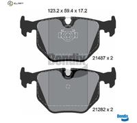 BRAKE PAD SET DISC BRAKE BPD1305 FOR LAND ROVER RANGE/III BMW X3/E83 2.9L 6cyl