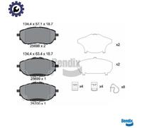 BRAKE PAD SET DISC BRAKE BPD1310 FOR TOYOTA 1NR-FE 1.3L 1ND-TV 1.4L1WW 1.6L