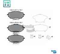 BRAKE PAD SET DISC BRAKE BPD1310 FOR TOYOTA 1NR-FE 1.3L 1ND-TV 1.4L1WW 1.6L