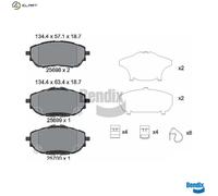 BRAKE PAD SET DISC BRAKE BPD1310 FOR TOYOTA 1NR-FE 1.3L 1ND-TV 1.4L1WW 1.6L