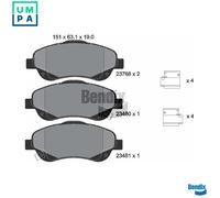 FRONT BRAKE PAD SET DISC BRAKE FITS: TOYOTA AVENSIS ESTATE 2.0 VVTI /1.8 /2.0