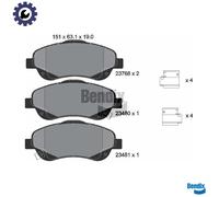 FRONT BRAKE PAD SET DISC BRAKE FITS: TOYOTA AVENSIS ESTATE 2.0 VVTI /1.8 /2.0