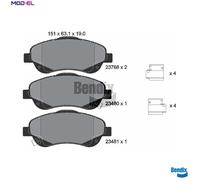 BRAKE PAD SET DISC BRAKE BPD1319 FOR TOYOTA 1ZZ-FE 1.8L 2AD-FHV/FTV 2.2L 4cyl