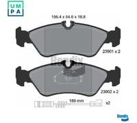 BRAKE PAD SET DISC BRAKE BPD1322 FOR VW LT/28-35/II/Bus/28-46/Platform/Chassis