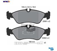 BRAKE PAD SET DISC BRAKE BPD1322 FOR VW LT/28-35/II/Bus/28-46/Platform/Chassis