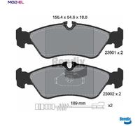 BRAKE PAD SET DISC BRAKE BPD1322 FOR VW LT/28-35/II/Bus/28-46/Platform/Chassis