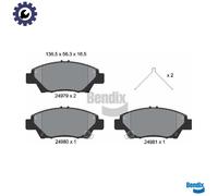 BRAKE PAD SET DISC BRAKE BPD1326 FOR HONDA CR-Z JAZZ/V/IV/III INSIGHTLDA3 1.3L