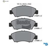 FRONT BRAKE PAD SET DISC BRAKE FITS: HONDA CIVIC IV HATCHBACK 1.3 16V /1.5 I