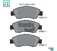 FRONT BRAKE PAD SET DISC BRAKE FITS: HONDA CIVIC IV HATCHBACK 1.3 16V /1.5 I