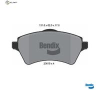 BRAKE PAD SET DISC BRAKE BPD1332 FOR LAND ROVER FREELANDER/Soft/Top 1.8L 4cyl