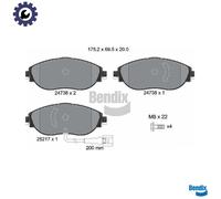 BRAKE PAD SET DISC BRAKE BPD1333 FOR SKODA OCTAVIA/IV/Combi SUPERB/III KODIAQ