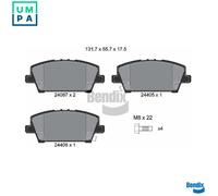 BRAKE PAD SET DISC BRAKE BPD1336 FOR HONDA CIVIC/VIII/Hatchback R18A2 1.8L 4cyl