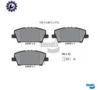 BRAKE PAD SET DISC BRAKE BPD1336 FOR HONDA CIVIC/VIII/Hatchback R18A2 1.8L 4cyl