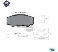 BRAKE PAD SET DISC BRAKE BPD1340 FOR PEUGEOT BOXER/Platform/Chassis/Van/Bus 2.8L