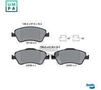 BRAKE PAD SET DISC BRAKE BPD1343 FOR TOYOTA 1NR-FE 1.3L 1ND-TV 1.4L 4cyl AURIS