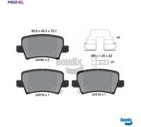 BRAKE PAD SET DISC BRAKE BPD1355 FOR HONDA CIVIC/VIII/Hatchback R18A2 1.8L 4cyl