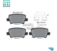 BRAKE PAD SET DISC BRAKE BPD1355 FOR HONDA CIVIC/VIII/Hatchback R18A2 1.8L 4cyl