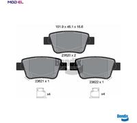 BRAKE PAD SET DISC BRAKE BPD1358 FOR TOYOTA 1ZZ-FE 1.8L 2AD-FHV/FTV 2.2L 4cyl