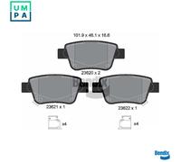 BRAKE PAD SET DISC BRAKE BPD1358 FOR TOYOTA 1ZZ-FE 1.8L 2AD-FHV/FTV 2.2L 4cyl