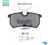 BRAKE PAD SET DISC BRAKE BPD1364 FOR FORD FIESTA/VI/Van FOCUS P4JC/P4JD 1.0L