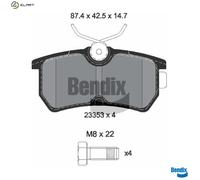 BRAKE PAD SET DISC BRAKE BPD1364 FOR FORD FIESTA/VI/Van FOCUS P4JC/P4JD 1.0L