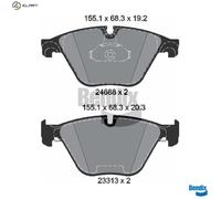 BRAKE PAD SET DISC BRAKE BPD1366 FOR BMW 5/F10/F11 N47D20C/D B47D20A N20B20 2.0L