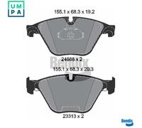 BRAKE PAD SET DISC BRAKE BPD1366 FOR BMW 5/F10/F11 N47D20C/D B47D20A N20B20 2.0L
