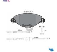 BRAKE PAD SET DISC BRAKE BPD1368 FOR CITROËN C5/Van/II/Break 6FZ /6FY 1.7L 4cyl