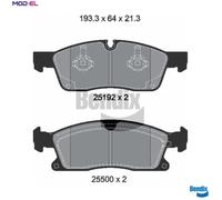 BRAKE PAD SET DISC BRAKE BPD1378 FOR MERCEDES-BENZ OM 651.960 2.1L 4cyl GLE 3.0L