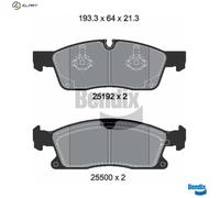 BRAKE PAD SET DISC BRAKE BPD1378 FOR MERCEDES-BENZ OM 651.960 2.1L 4cyl GLE 3.0L