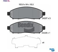 BRAKE PAD SET DISC BRAKE BPD1380 FOR NISSAN XTERRA PATHFINDER/III NAVARA/NP300