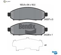 BRAKE PAD SET DISC BRAKE BPD1380 FOR NISSAN XTERRA PATHFINDER/III NAVARA/NP300