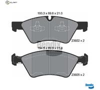BRAKE PAD SET, DISC BRAKE BPD1387
