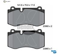 BRAKE PAD SET DISC BRAKE BPD1390 FOR MERCEDES-BENZ OM 651.961 2.1L 4cyl S-CLASS