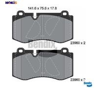 BRAKE PAD SET DISC BRAKE BPD1390 FOR MERCEDES-BENZ OM 651.961 2.1L 4cyl S-CLASS