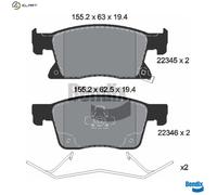 BRAKE PAD SET DISC BRAKE BPD1403 FOR CHEVROLET OPEL ASTRA/Van/Hatchback/Sports