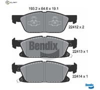 BRAKE PAD SET DISC BRAKE BPD1411 FOR FORD USA YMCB/YMCA/YLCA/YLCB/BCCA 2.0L 3cyl