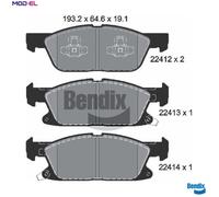 BRAKE PAD SET DISC BRAKE BPD1411 FOR FORD USA YMCB/YMCA/YLCA/YLCB/BCCA 2.0L 3cyl