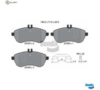 BRAKE PAD SET DISC BRAKE BPD1415 FOR MERCEDES-BENZ OM646.811/812 2.1L 4cyl