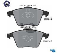 BRAKE PAD SET DISC BRAKE BPD1416 FOR MAZDA SAAB 9-3X FORD VOLVO L3Y7/L3M6 2.3L
