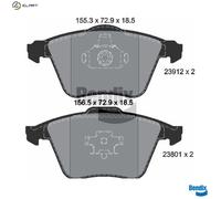 BRAKE PAD SET DISC BRAKE BPD1416 FOR MAZDA SAAB 9-3X FORD VOLVO L3Y7/L3M6 2.3L