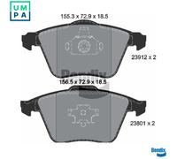 BRAKE PAD SET DISC BRAKE BPD1416 FOR MAZDA SAAB 9-3X FORD VOLVO L3Y7/L3M6 2.3L