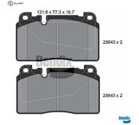 BRAKE PAD SET DISC BRAKE BPD1417 FOR AUDI PORSCHE CNCE/CYPA/CYNB/CYPB 2.0L 4cyl