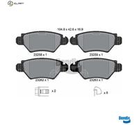 BRAKE PAD SET DISC BRAKE BPD1418 FOR CHEVROLET OPEL ZAFIRA/MPV ASTRA/G/Van 2.0L